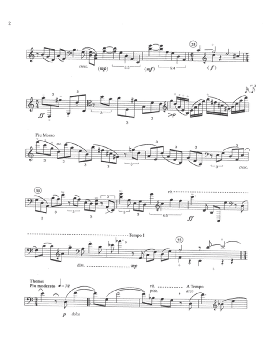 [Yannatos] Variations for Solo Contrabass