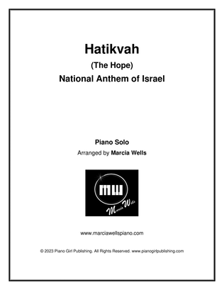 Book cover for Hatikvah (The Hope) National Anthem of Israel