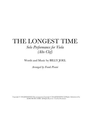 Book cover for The Longest Time