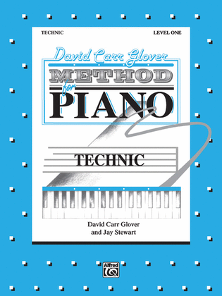 Book cover for David Carr Glover Method for Piano Technic