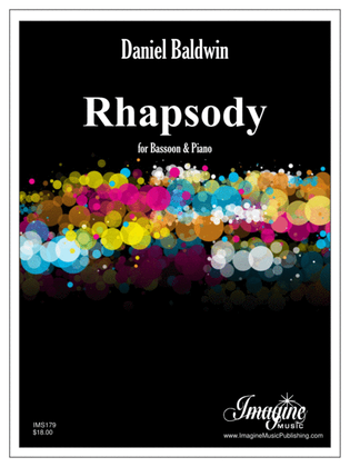 Book cover for Rhapsody for Bassoon & Piano