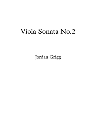 Book cover for Viola Sonata No.2 (viola and piano)