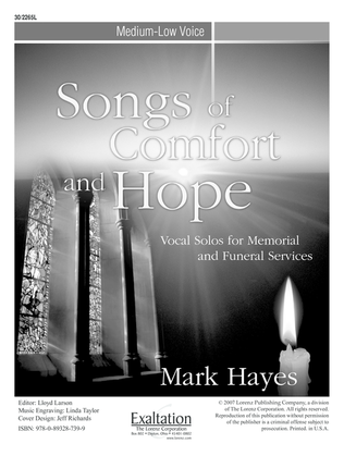 Book cover for Songs of Comfort and Hope - Medium-low Voice