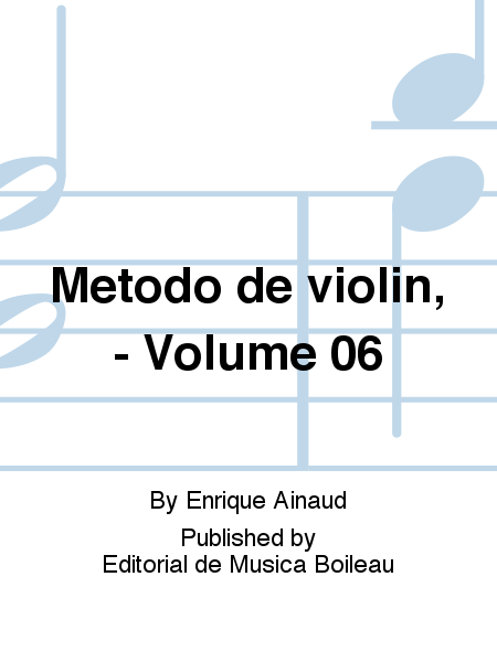 Metodo de violin, - Volume 06