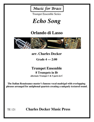 Book cover for Echo Song for Trumpet Ensemble