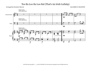 Book cover for Too Ra Loo Ra Loo Ral (That's An Irish Lullaby)
