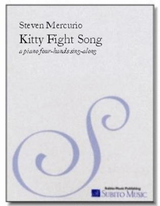 Book cover for Kitty Fight Song a piano four-hands sing-along