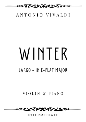 Vivaldi - Largo from Winter (The Four Seasons) in E Flat Major - Intermediate