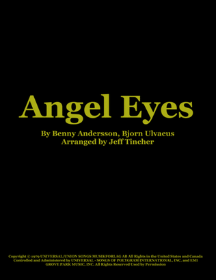 Book cover for Angel Eyes