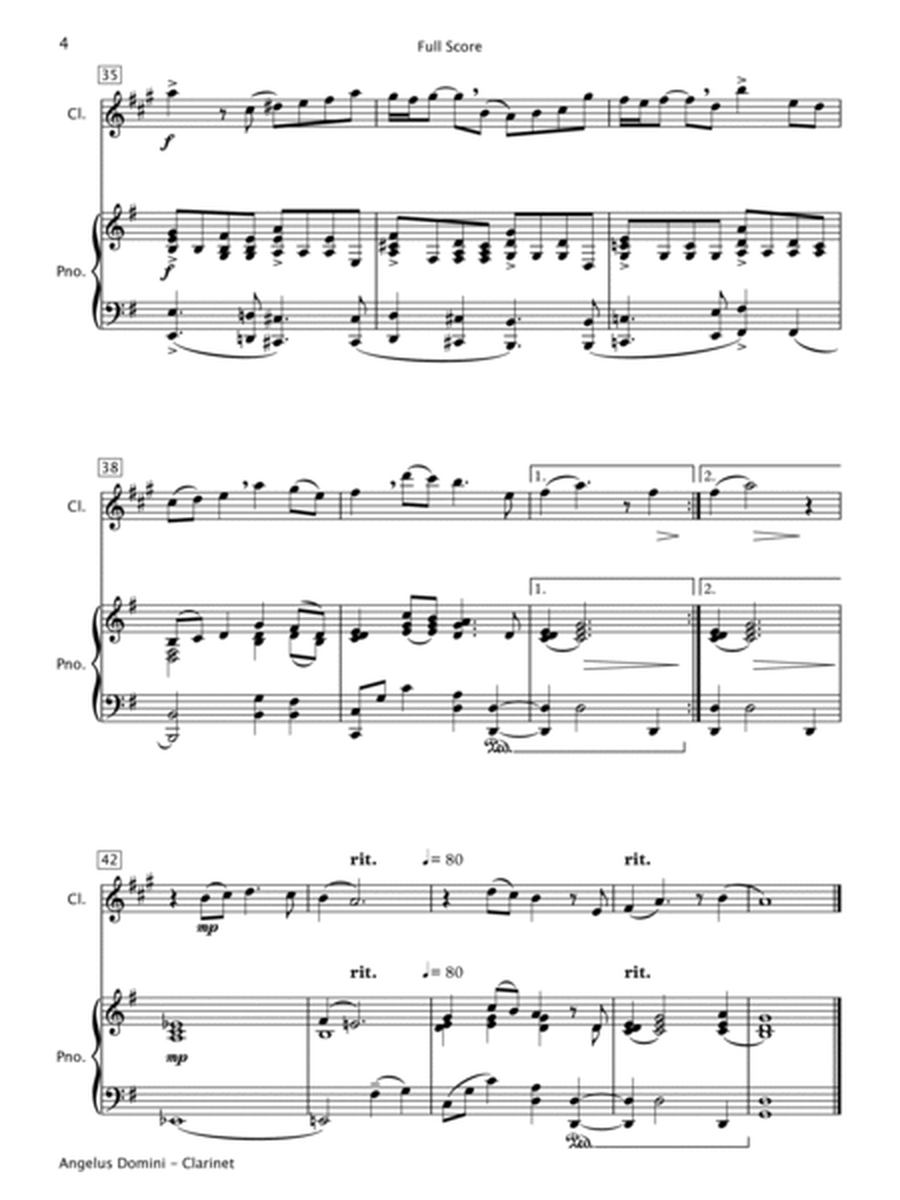Angelus Domini (Clarinet & Piano) image number null