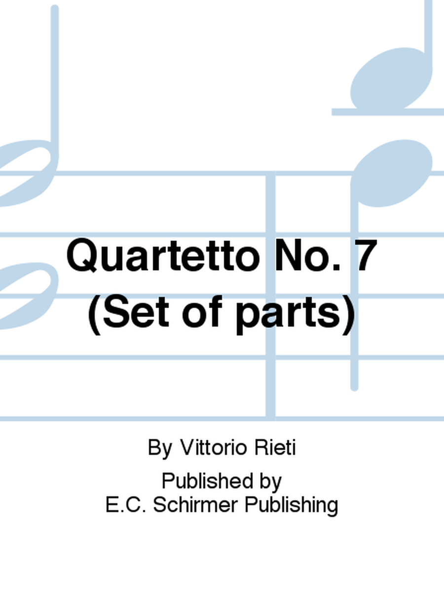 Quartetto No. 7 (Set of Parts)