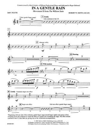 Book cover for In a Gentle Rain (Movement II from the Willson Suite): 2nd Flute