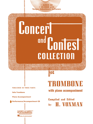 Book cover for Concert and Contest Collection for Trombone