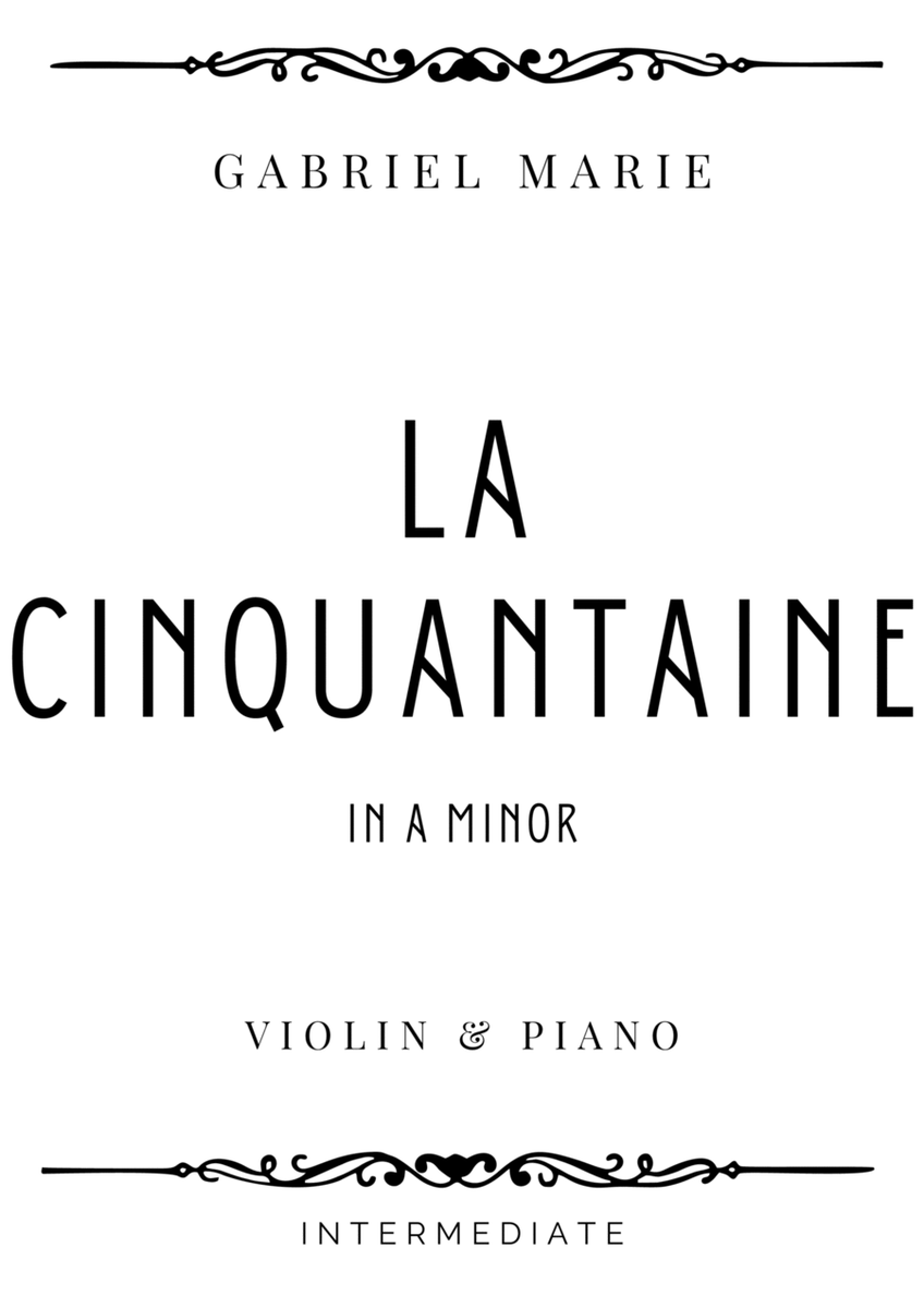 Marie - La Cinquantaine in A Minor - Intermediate image number null