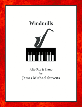 Book cover for Windmills - Alto Sax & Piano