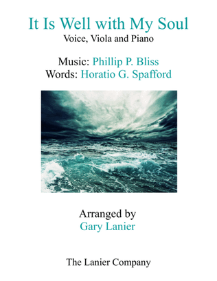 Book cover for IT IS WELL WITH MY SOUL (Voice, Viola & Piano with Score/Parts)