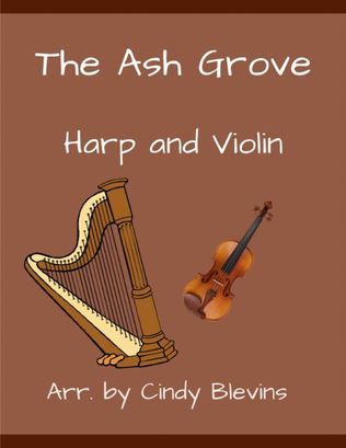 Book cover for The Ash Grove, for Harp and Violin