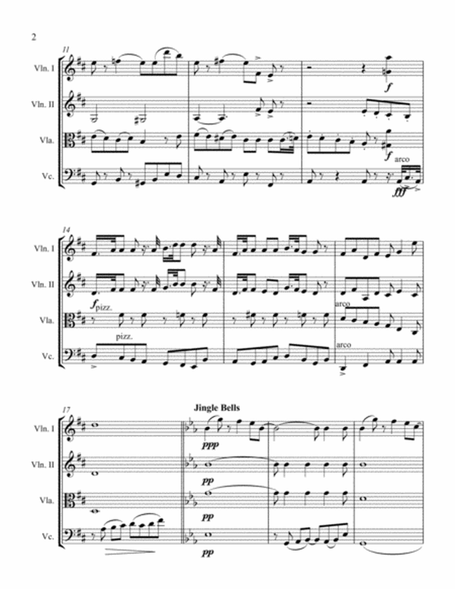 Xmas Medley for String Quartet by Leo Soeda image number null