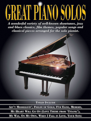 Book cover for Great Piano Solos