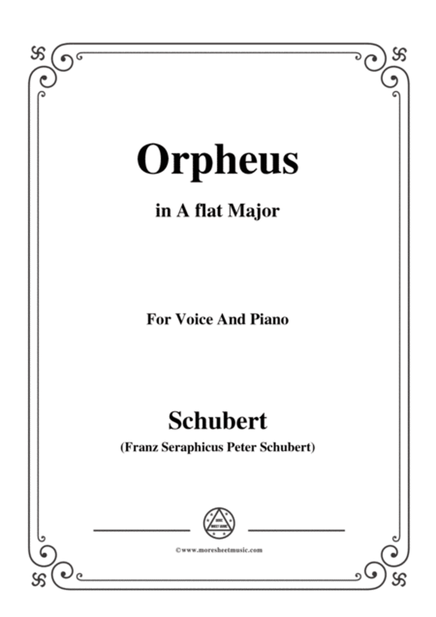 Schubert-Orpheus(Song of Orpheus as he entered Hell),D.474,in A flat Major,for Voice&Piano image number null