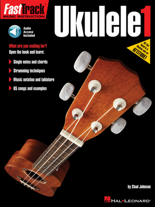 Book cover for FastTrack Ukulele Method – Book 1