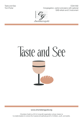 Book cover for Taste and See