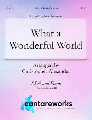 Book cover for What A Wonderful World