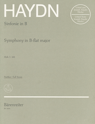 Book cover for London Symphony, No. 10 B flat major Hob.I:102