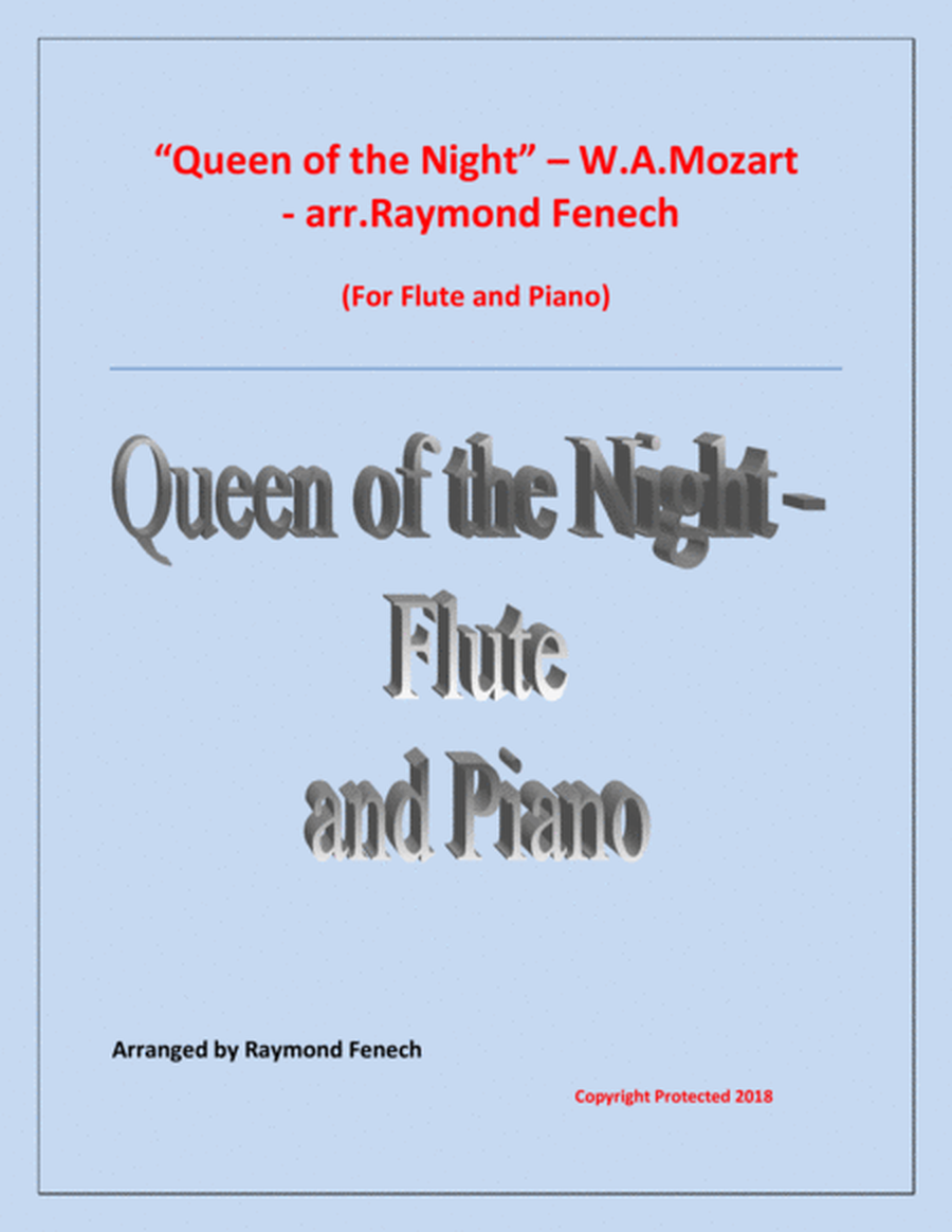 Queen of the Night - From the Magic Flute - Flute and Piano image number null