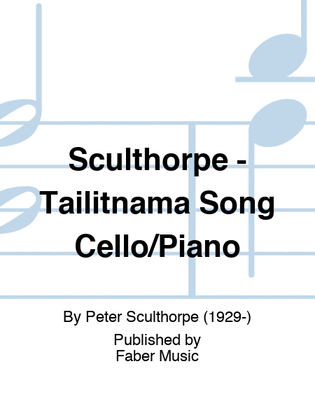 Book cover for Sculthorpe - Tailitnama Song Cello/Piano