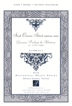 Book cover for Sicut Cervus - Sitivit anima mea