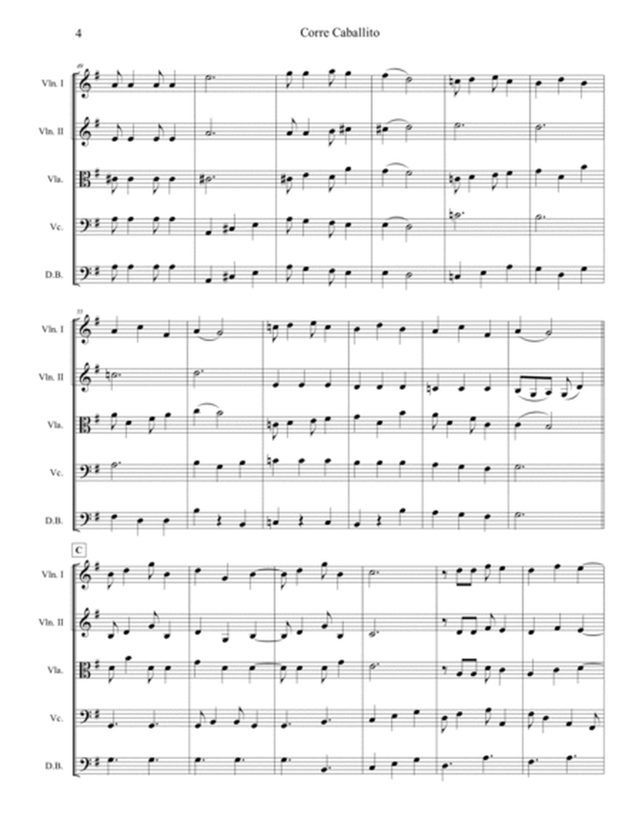 Corre Caballito. Aguinaldo venezolano. String orchestra, intermediate level. - Score Only