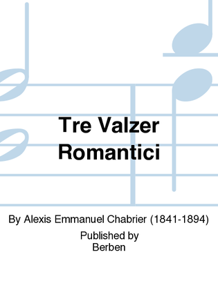 Book cover for Tre Valzer Romantici