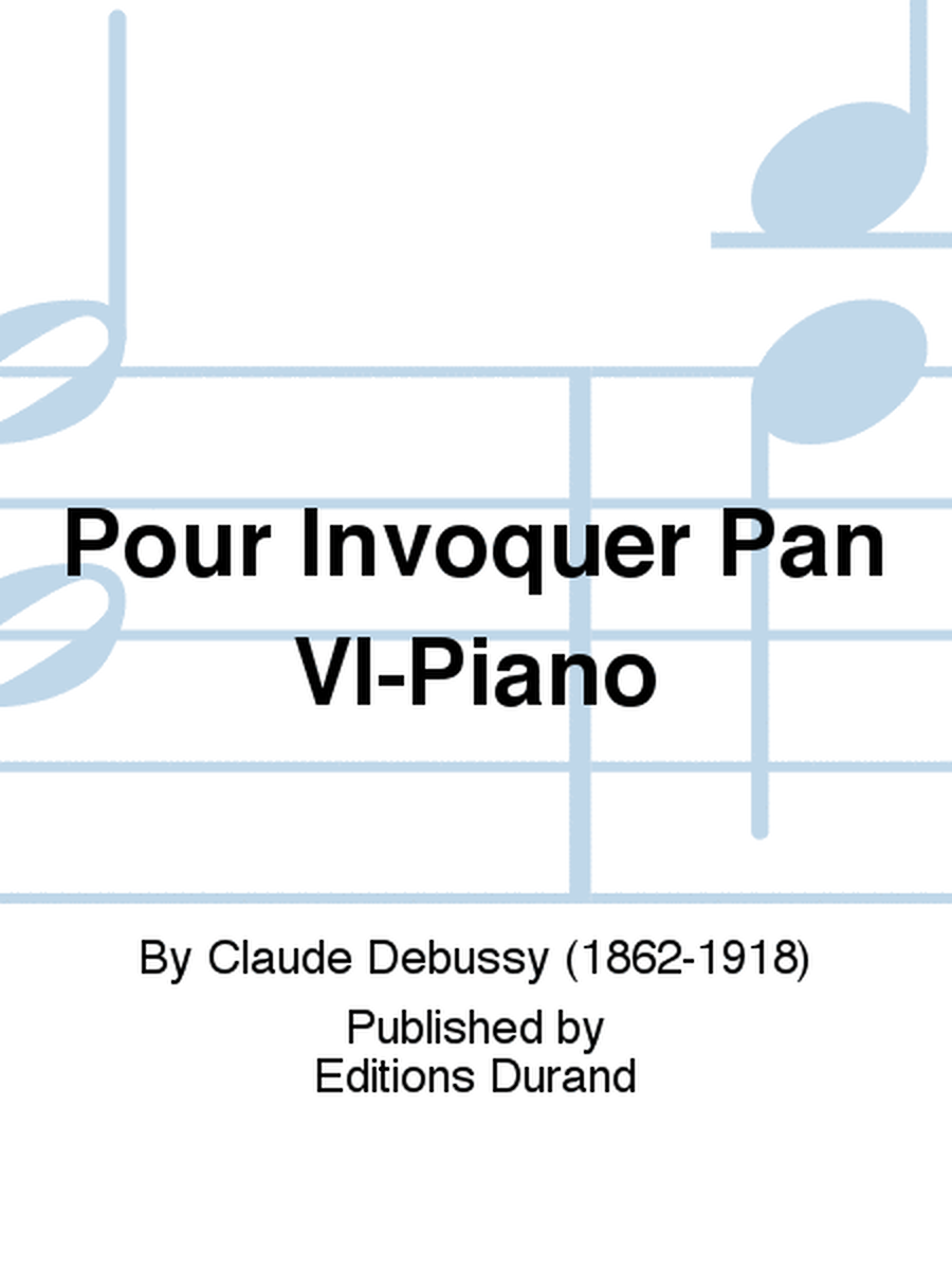 Pour Invoquer Pan Vl-Piano