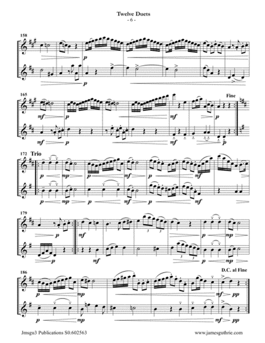 Mozart: 12 Duets K. 487 for Soprano Sax & English Horn image number null