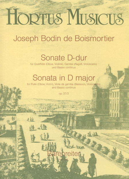 Sonata for Flute (Oboe, Violin), Viola da gamba (Bassoon, Violoncello) and Basso continuo