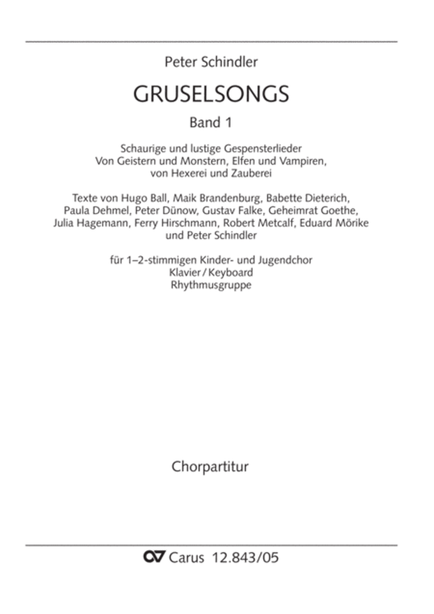 Gruselsongs, Band 1