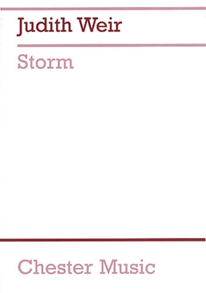 Book cover for Judith Weir: Storm (Full Score)