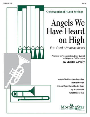 Book cover for Angels We Have Heard on High: Five Carol Accompaniments for Brass and Organ