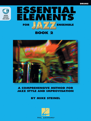 Book cover for Essential Elements for Jazz Ensemble Book 2 – Drums