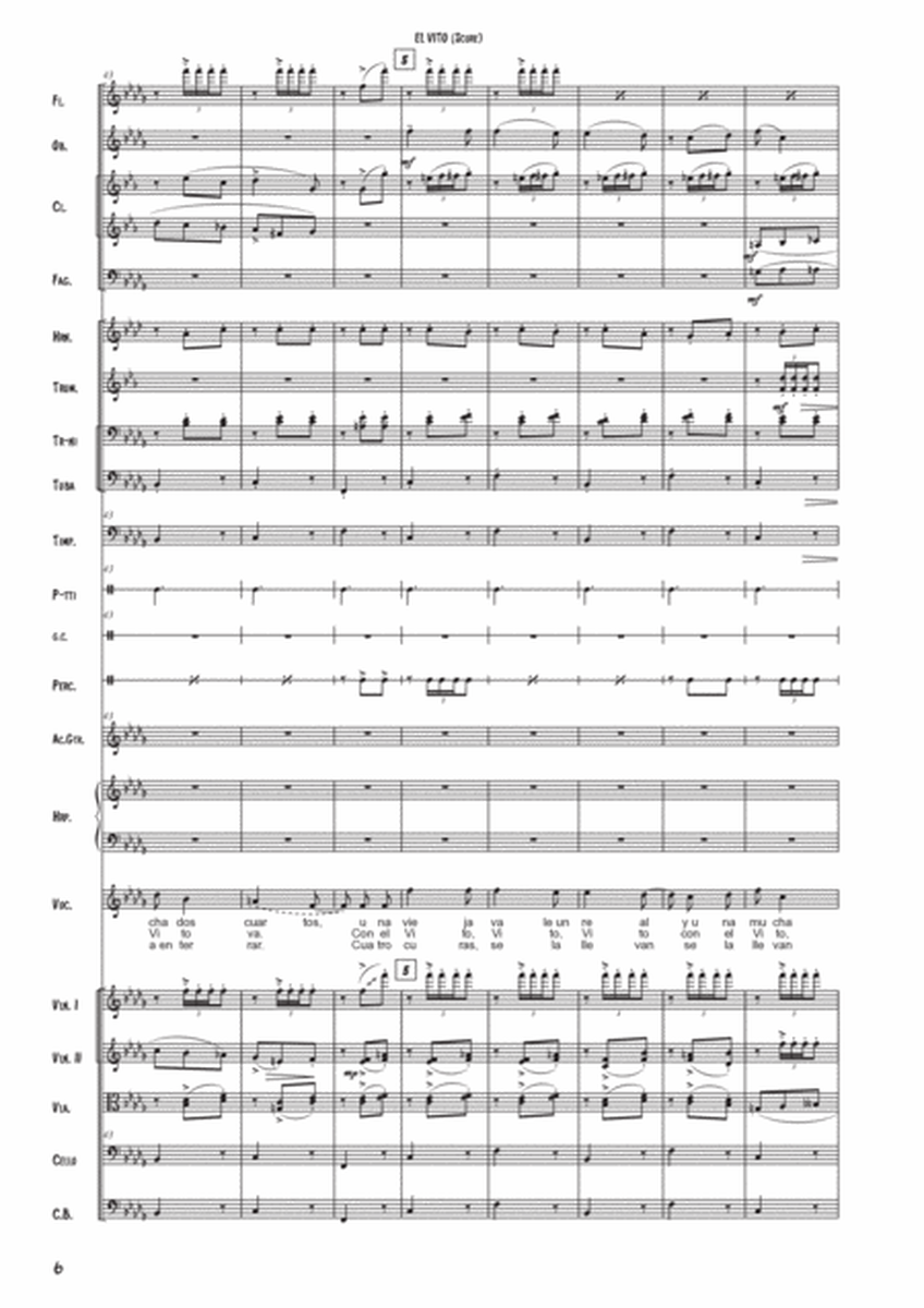 EL VITO (Score and Parts)