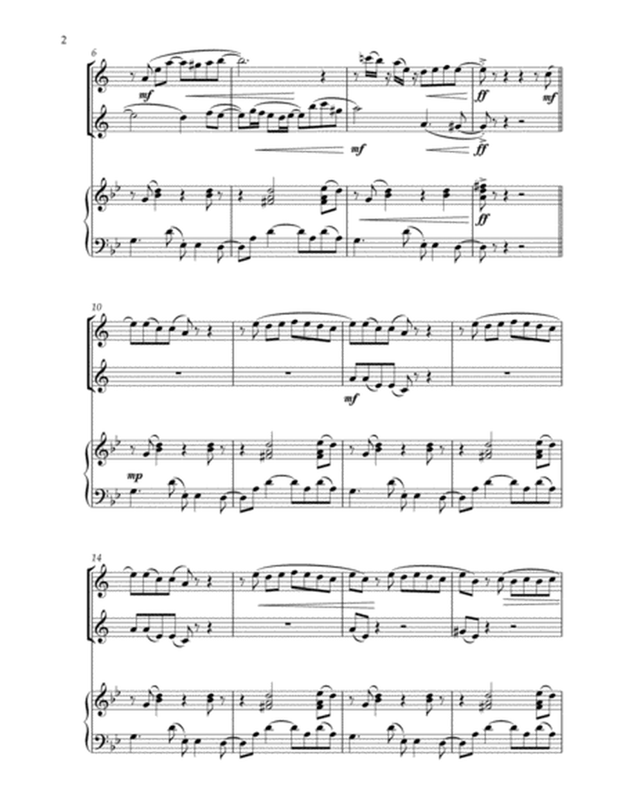 Havana (Ooh Nah Nah) Two Soprano/Tenor saxophones with Piano accompaniment image number null