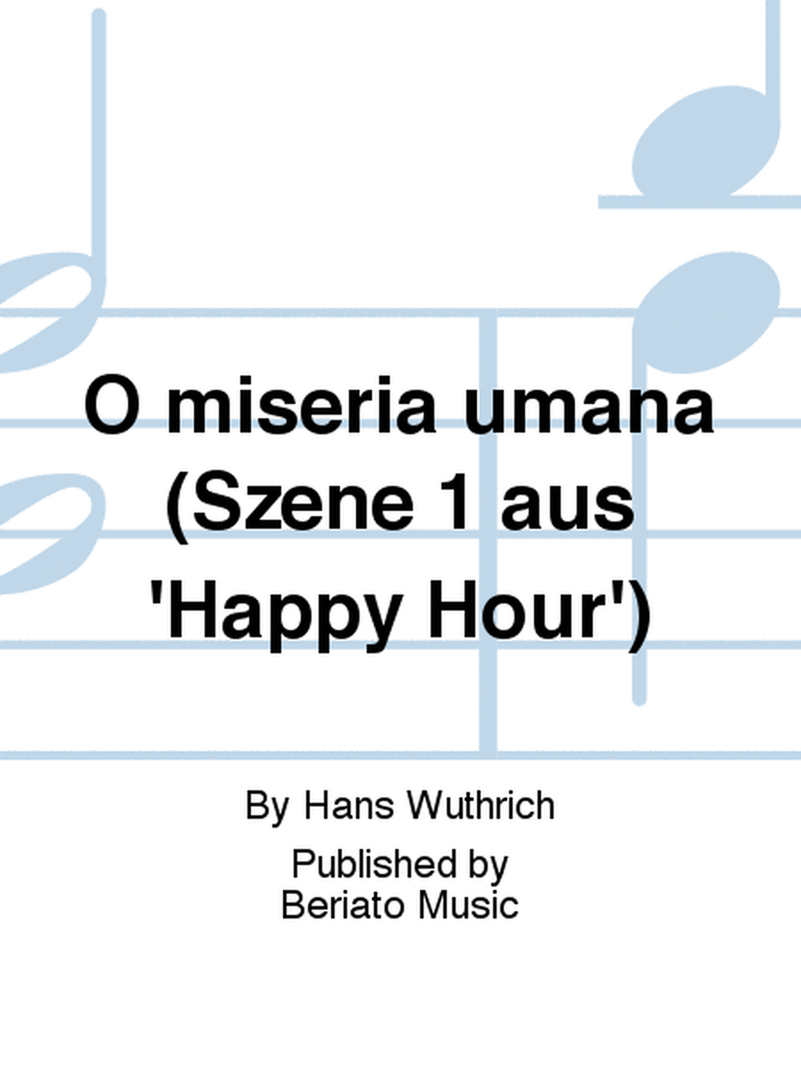 O miseria umana (Szene 1 aus 'Happy Hour')