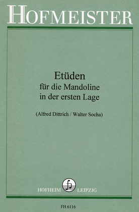 Book cover for Etuden fur die Mandoline in der ersten Lage