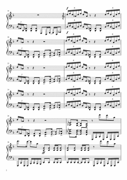 Afterlife – Avenged Sevenfold (Piano Solo) Sheet music for Piano (Solo)