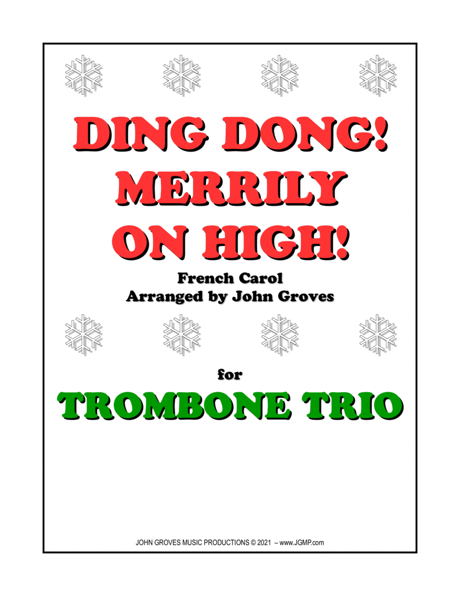 Ding Dong! Merrily on High! - Trombone Trio image number null