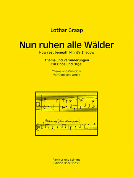 Nun ruhen alle Wälder -Thema und Veränderungen für Oboe und Orgel-