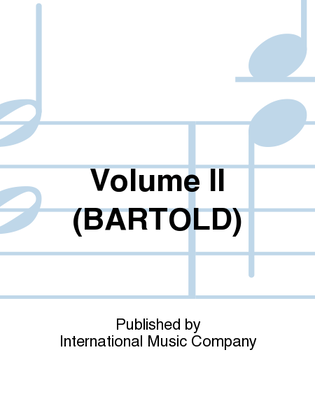 Book cover for Volume II (BARTOLD)