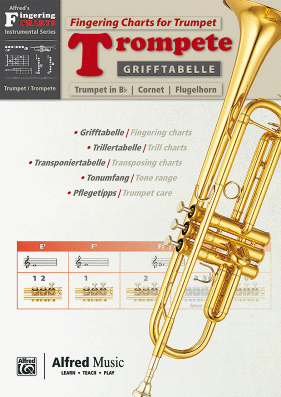 Grifftabelle fur Trompete [Fingering Charts for Trumpet]