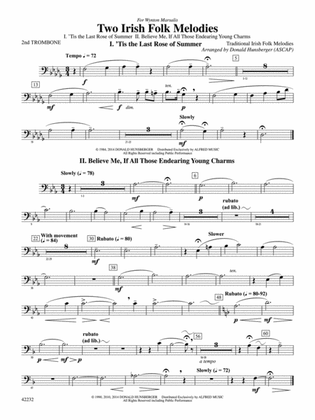 Two Irish Folk Melodies: 2nd Trombone